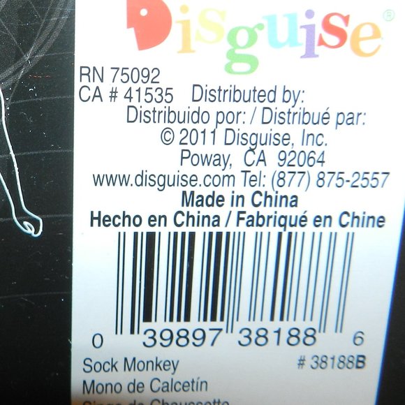 🆕 Ms. Sock Monkey Deluxe Adult Costume Medium NWT/NEW - Picture 14 of 14